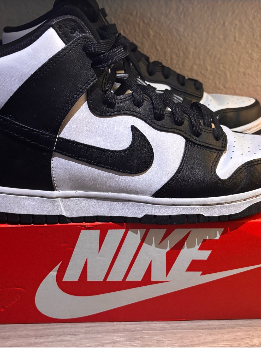 Nike Black and White High-Top Sneakers